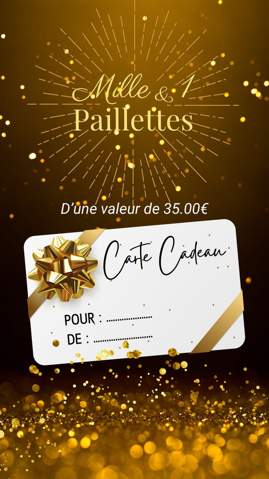 Carte cadeau Mille & 1 Paillettes par Shopify